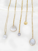 Load image into Gallery viewer, White Pearl Stone Necklace - Gold
