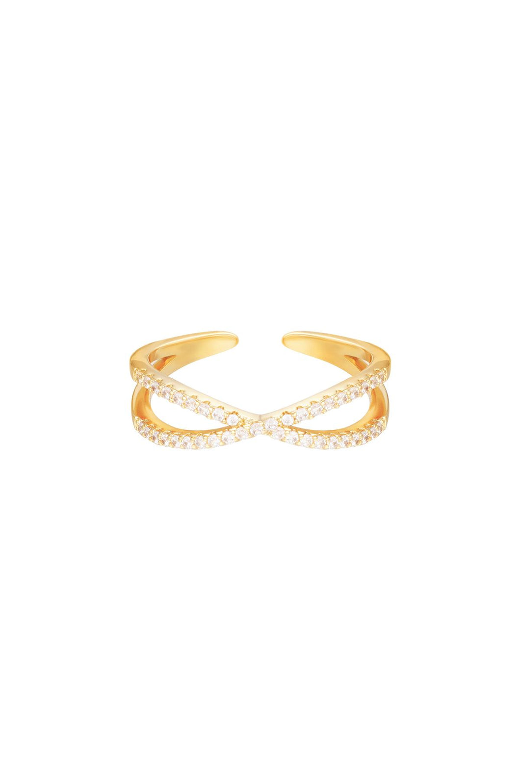 Double Diamond Ring - Gold
