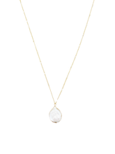 Load image into Gallery viewer, White Pearl Stone Necklace - Gold
