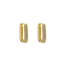 Load image into Gallery viewer, Square Diamond Earrings - Gold

