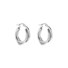 Load image into Gallery viewer, Twisted Earrings - Silver
