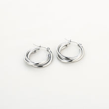 Load image into Gallery viewer, Twisted Earrings - Silver

