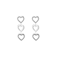 Load image into Gallery viewer, Heart Earrings - Silver
