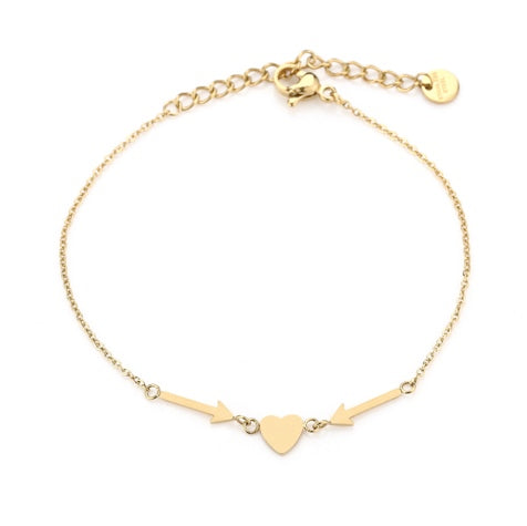 Heart Bracelet - Gold