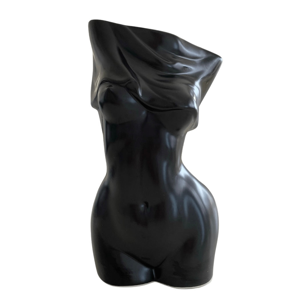 Female Body Vase - Black