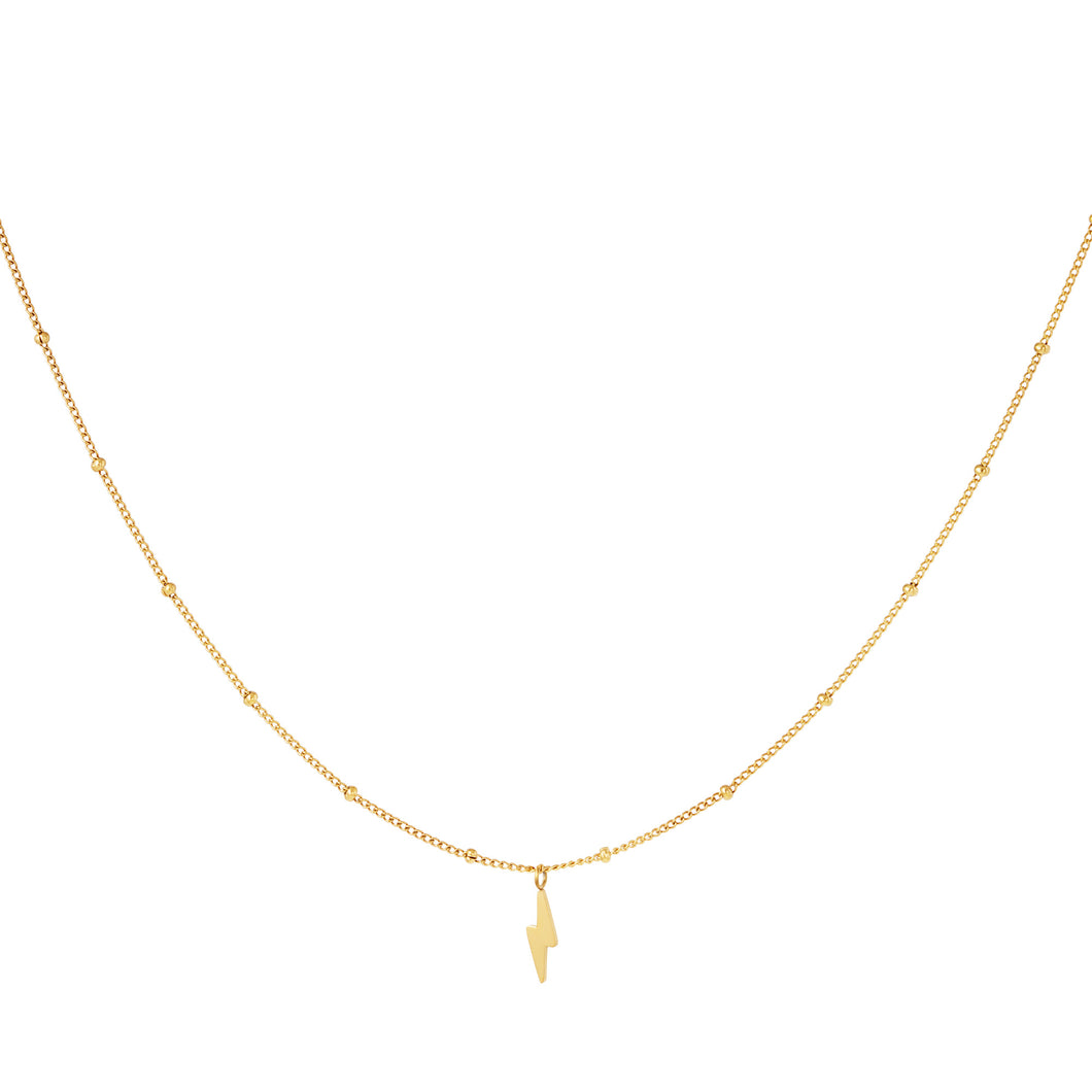Lightning Necklace - Gold