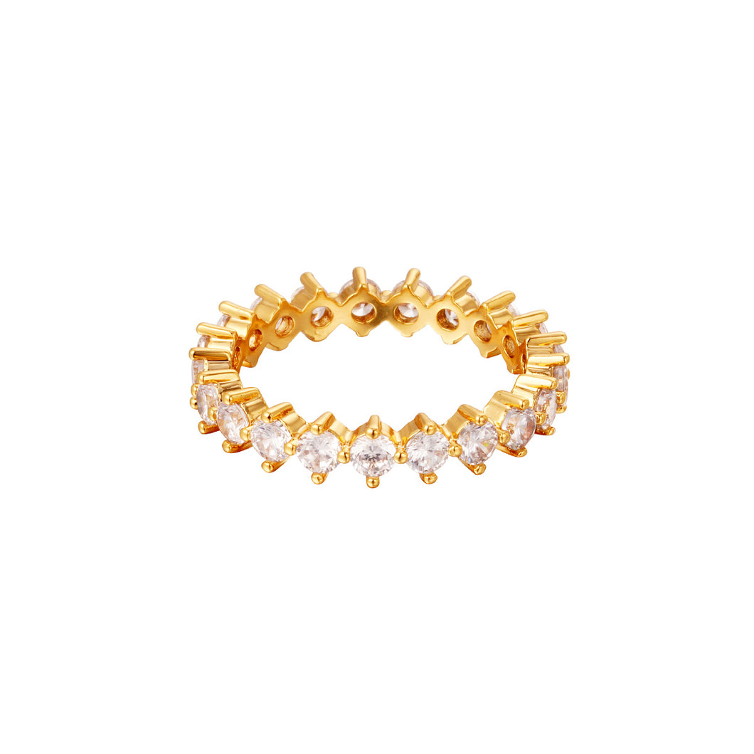 Diamond Stone Ring - Gold