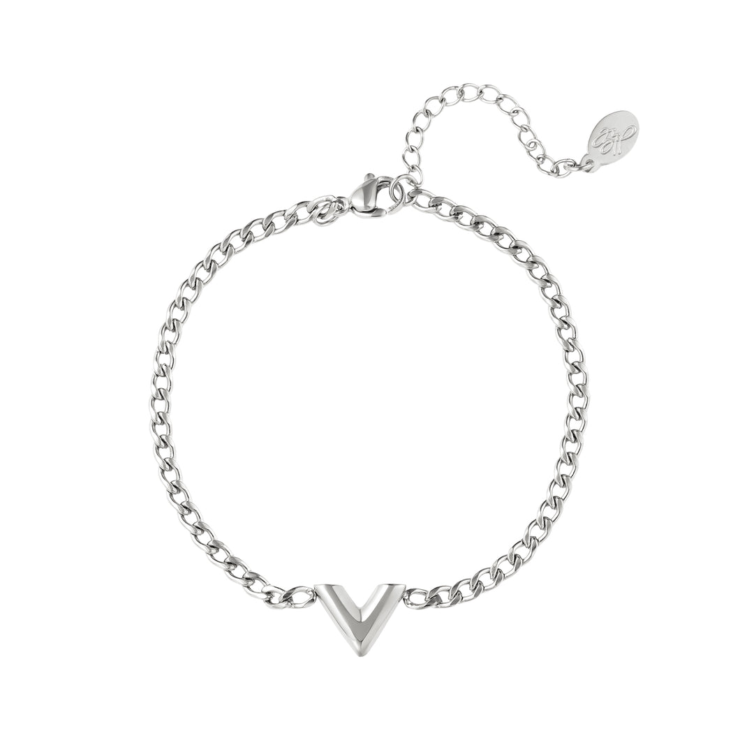 V bracelet - Silver