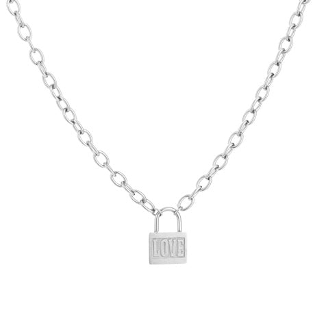 Love Lock Necklace - Silver