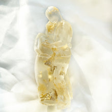 Load image into Gallery viewer, Gold Pregnant Couple Statue
