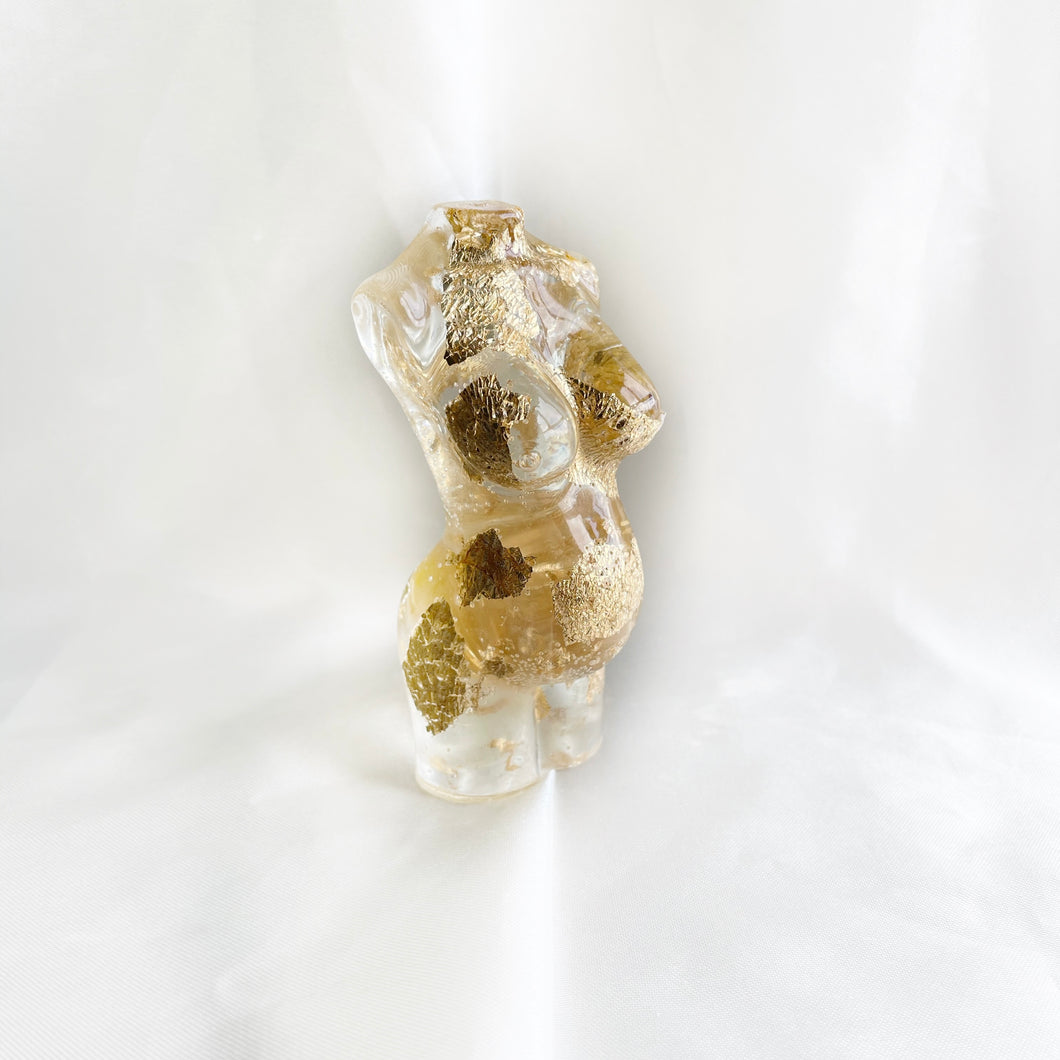 Gold Mother to be Body Statue