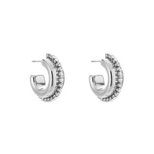 Load image into Gallery viewer, Diamond Chain Earrings - Silver
