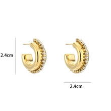 Load image into Gallery viewer, Diamond Chain Earrings - Silver
