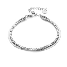 Load image into Gallery viewer, Double Diamond Bracelet - Silver

