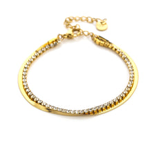 Load image into Gallery viewer, Double Diamond Bracelet - Gold
