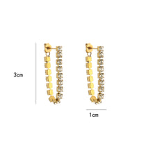 Load image into Gallery viewer, Double Diamonds Earrings - Gold
