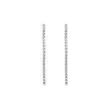 Load image into Gallery viewer, Diamond Stone Earrings - Silver
