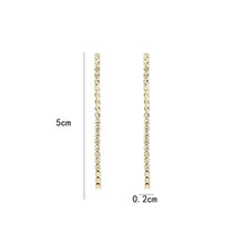 Load image into Gallery viewer, Diamond Stone Earrings - Silver
