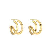 Load image into Gallery viewer, Double Chain Earring - Gold
