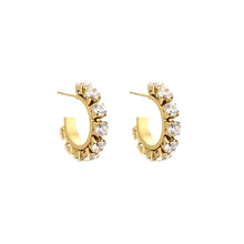 Load image into Gallery viewer, Round Diamond Earrings - Gold
